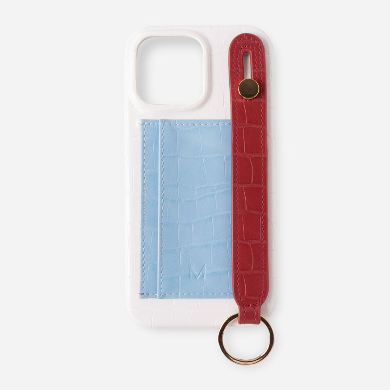 iPhone 14 Case with Cardholder Hand Strap 