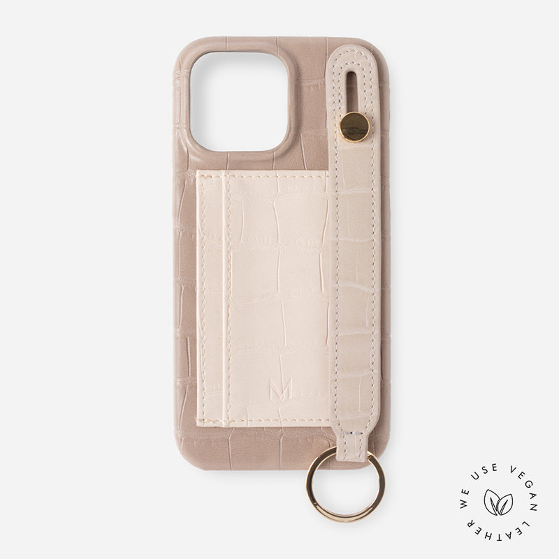 iPhone 14 Case with Cardholder Hand Strap 