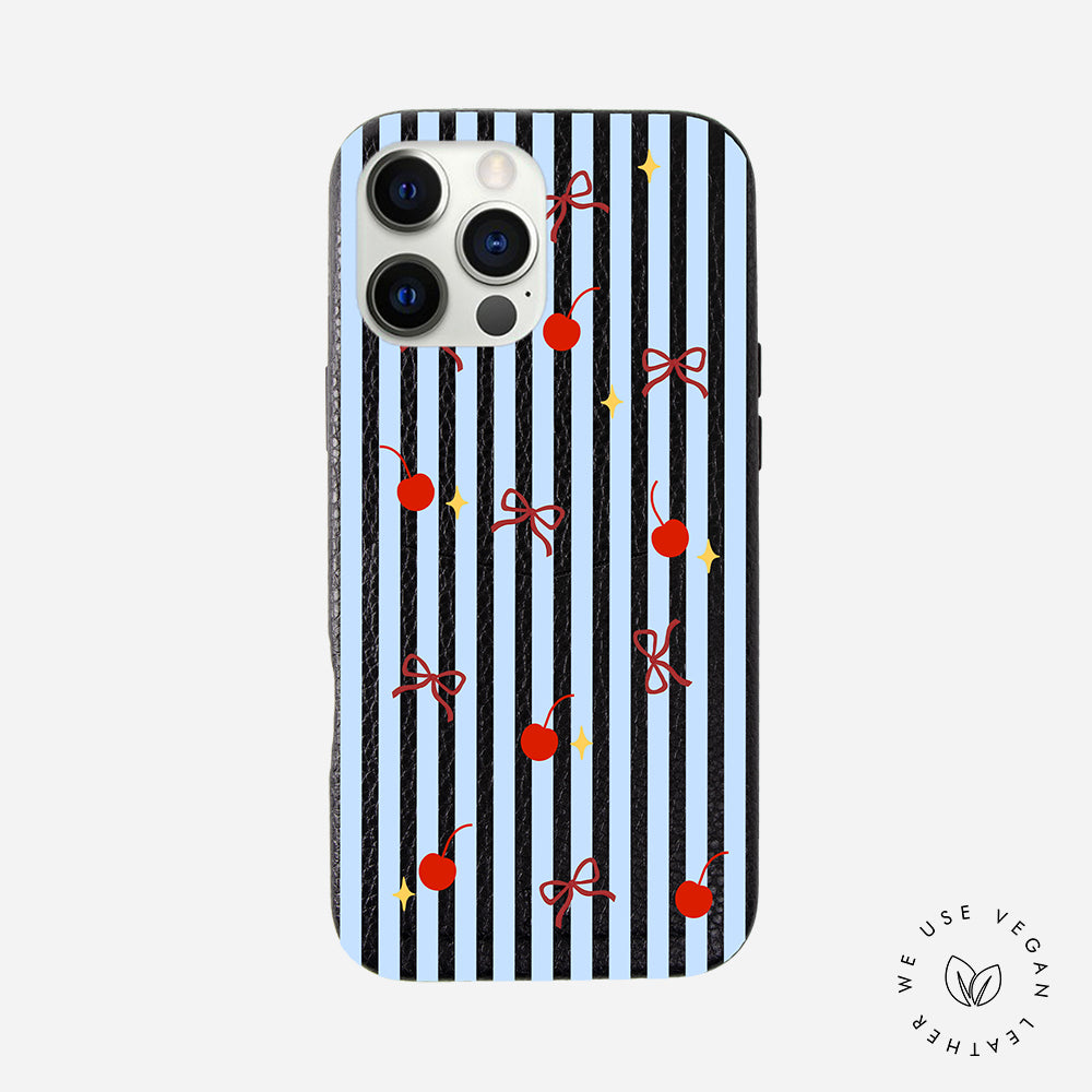 Cherry Pop Stripes ‘MUSE Your Way ’Personalized Phone Case