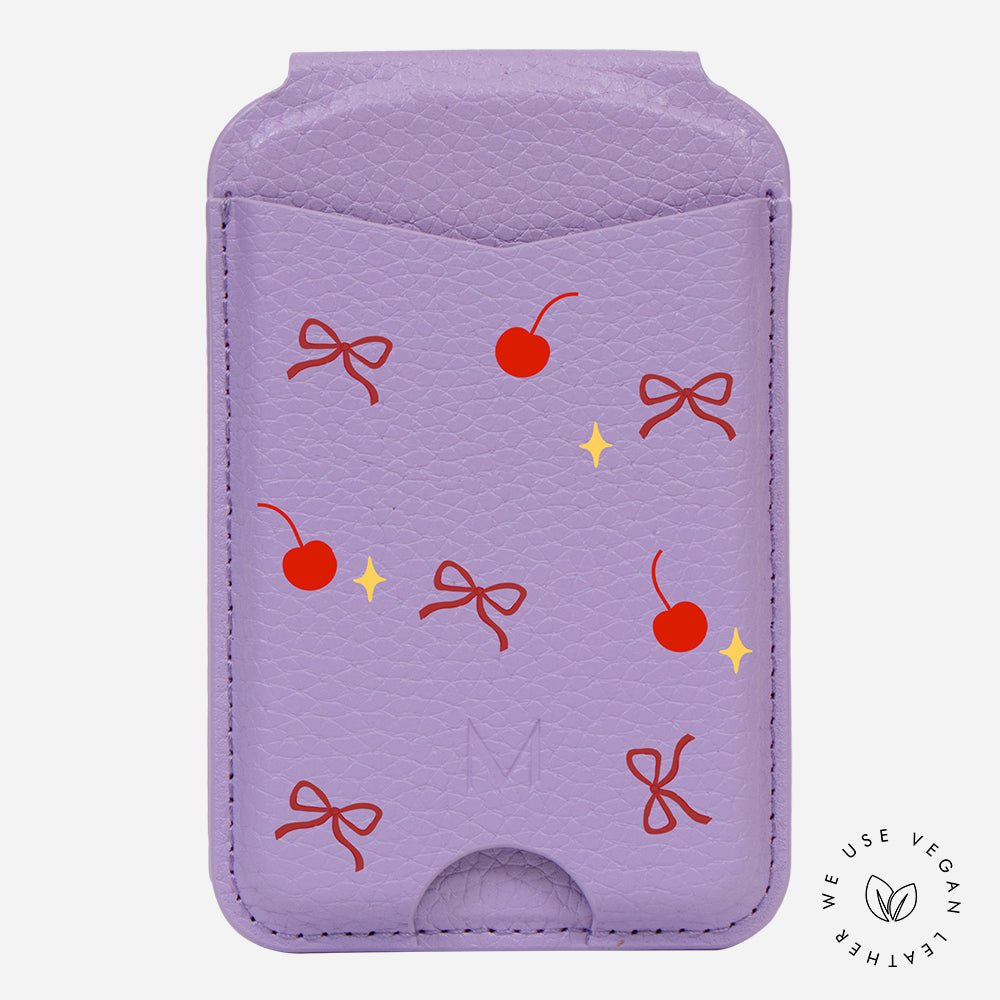 Cherry Pop - Personalized Flap-On Wallet & Phone Stand With Mirror