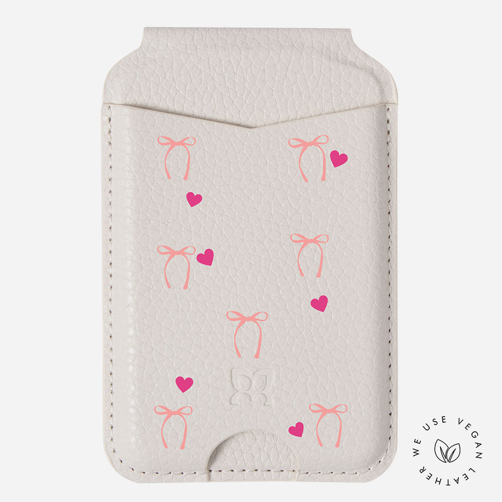 Cute at heart - Personalized Flap-On Wallet & Phone Stand With Mirror