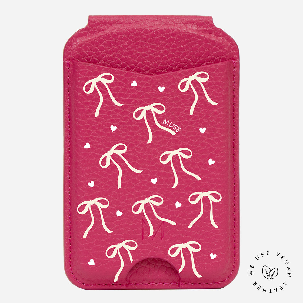 Sweetheart bows - Personalized Flap-On Wallet & Phone Stand With Mirror