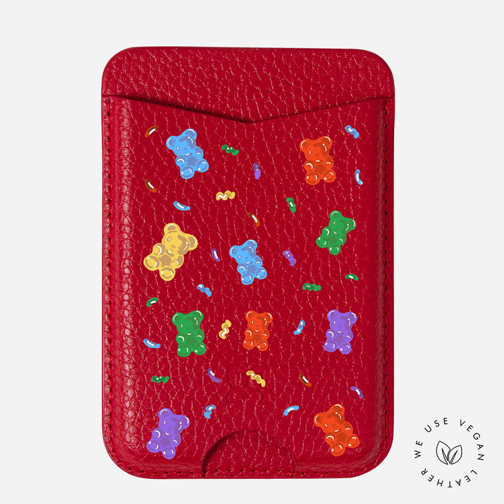 Jelly jolly - Personalized Pebbled MagRing Card Wallet