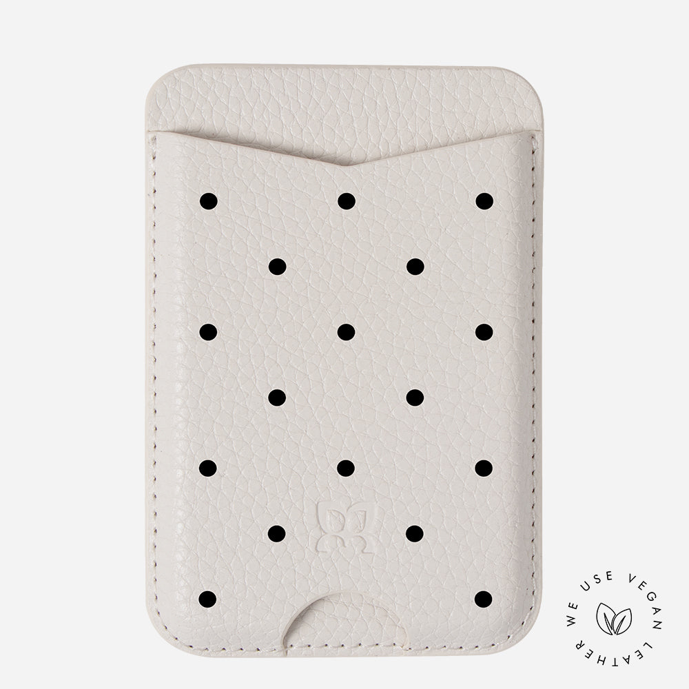 Mini Dots - Personalized Pebbled MagRing Card Wallet