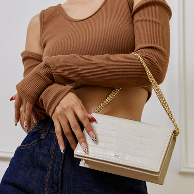 Front Flap WOC Shoulder Bag