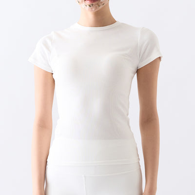 Ribbed Short Sleeve T-Shirt
