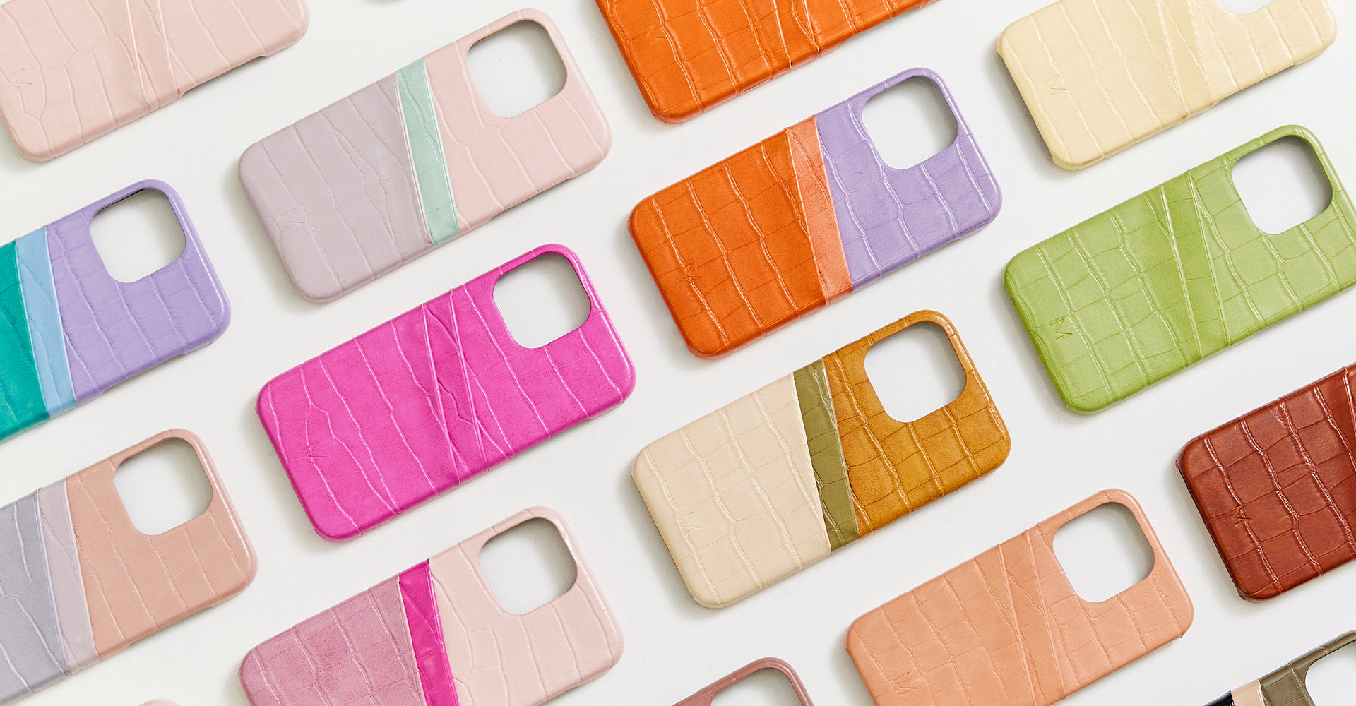 Card holder iPhone cases with multicolor options 