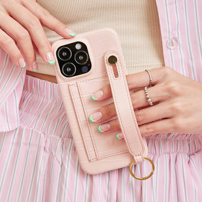 Hand Strap Card Holder Phone Case (iPhone 15 Pro)