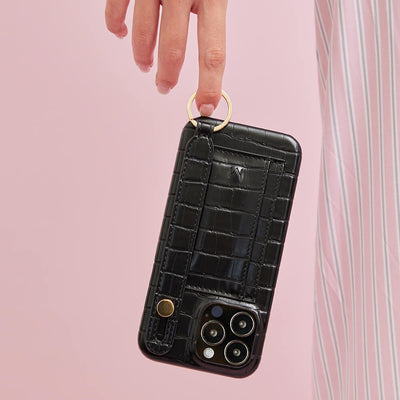 Hand Strap Card Holder Phone Case (iPhone 15 Plus)