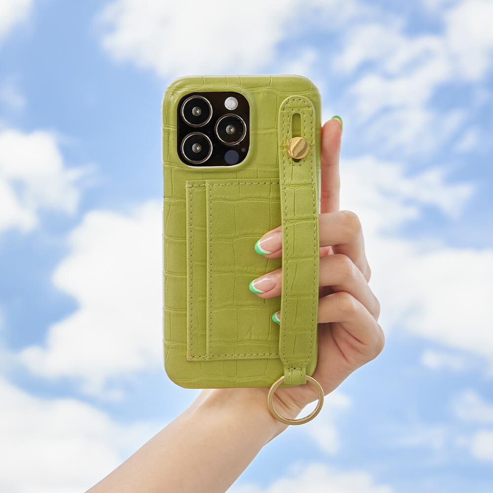 Hand Strap Card Holder Phone Case (iPhone 15)