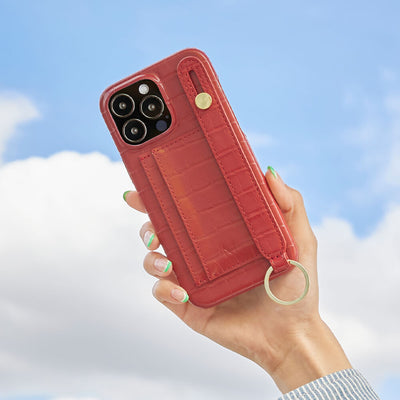 Hand Strap Card Holder Phone Case (iPhone 15 Plus)