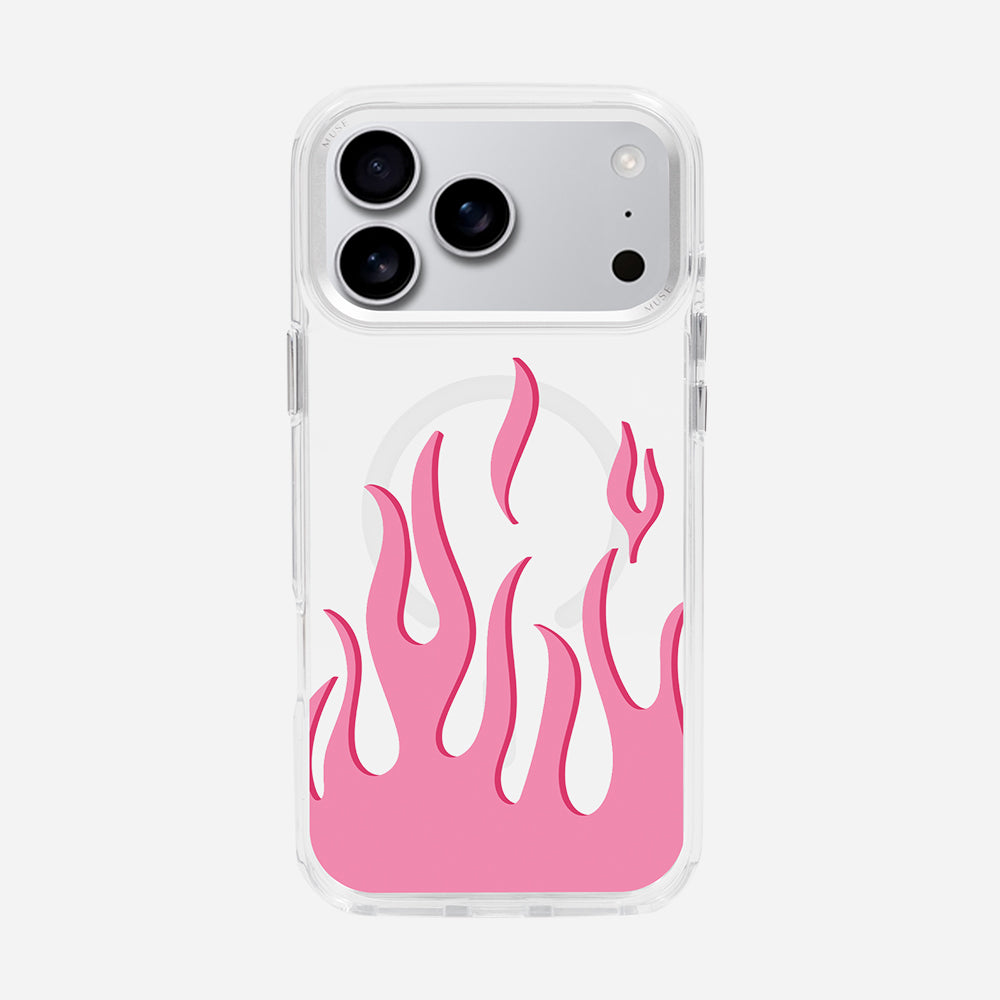 Flaming Hot - MUSE Your Way’ Clear Case With MagRing Personalized Phone Case