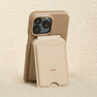 Flap-On Wallet & Phone Stand With Mirror - Futura