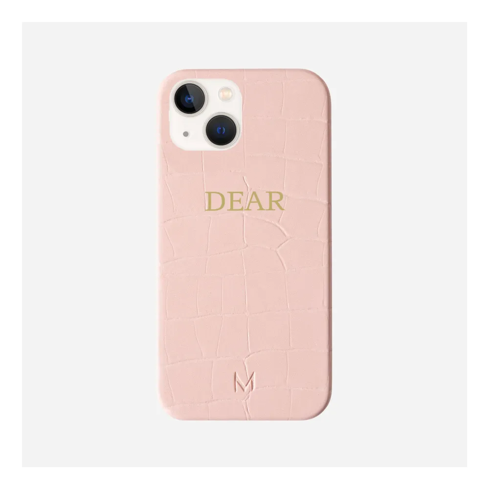 Monogram Foil Personalized Croc Phone Case