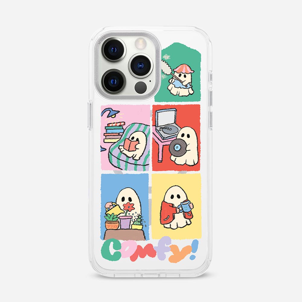 Peek-A-Boo ‘Muse x I Peach You A Lot’ Clear Case With MagRing Personalized Phone Case