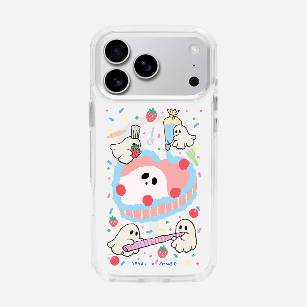 Baking Club ‘Muse x I Peach You A Lot’ Clear Case With MagRing Personalized Phone Case