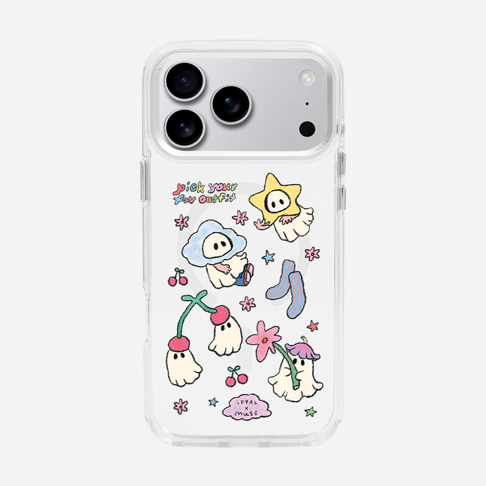 Boo Boo Squad ‘Muse x I Peach You A Lot’ Clear Case With MagRing Personalized Phone Case