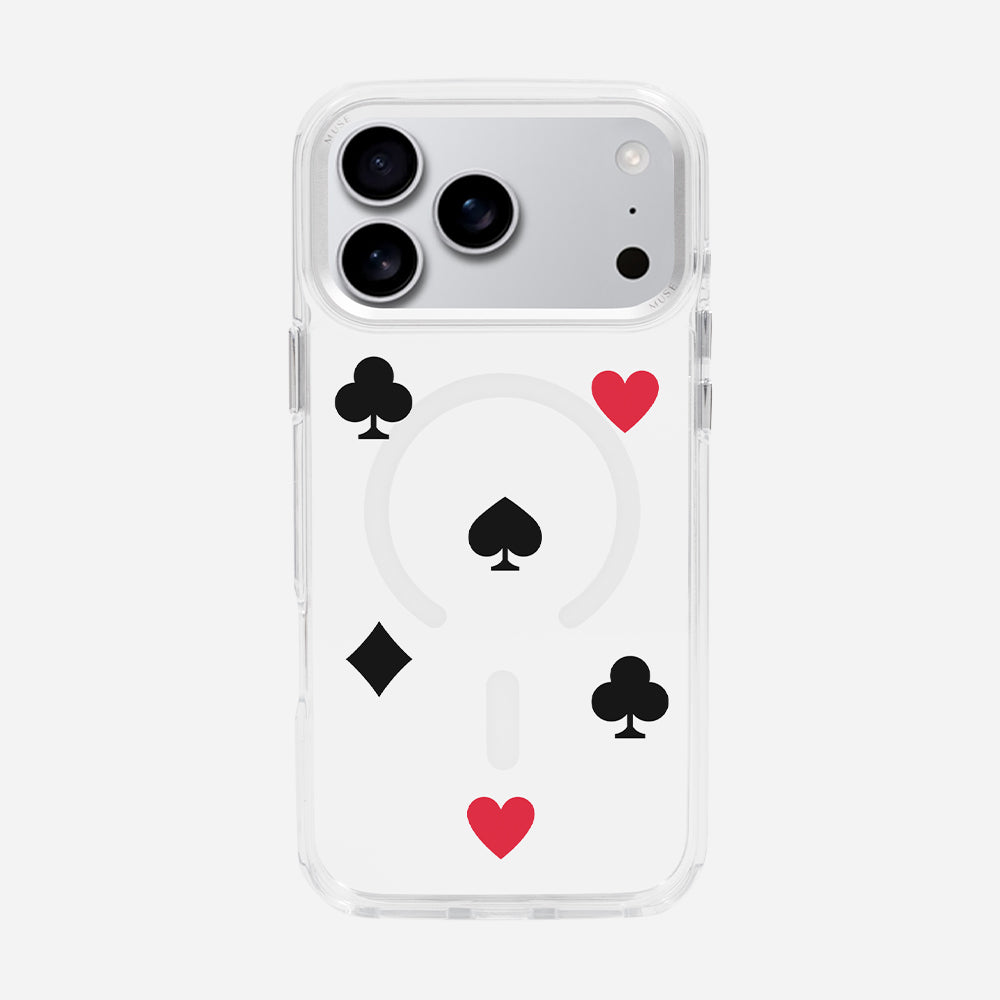 Casino Suits - ‘MUSE Your Way’ Clear Case With MagRing Personalized Phone Case