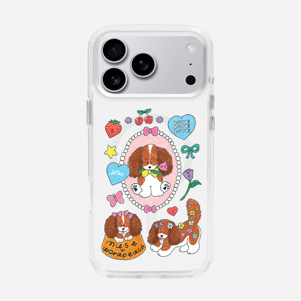 Cavalier ‘Muse x Worapeach’ Clear Case With MagRing Personalized Phone Case