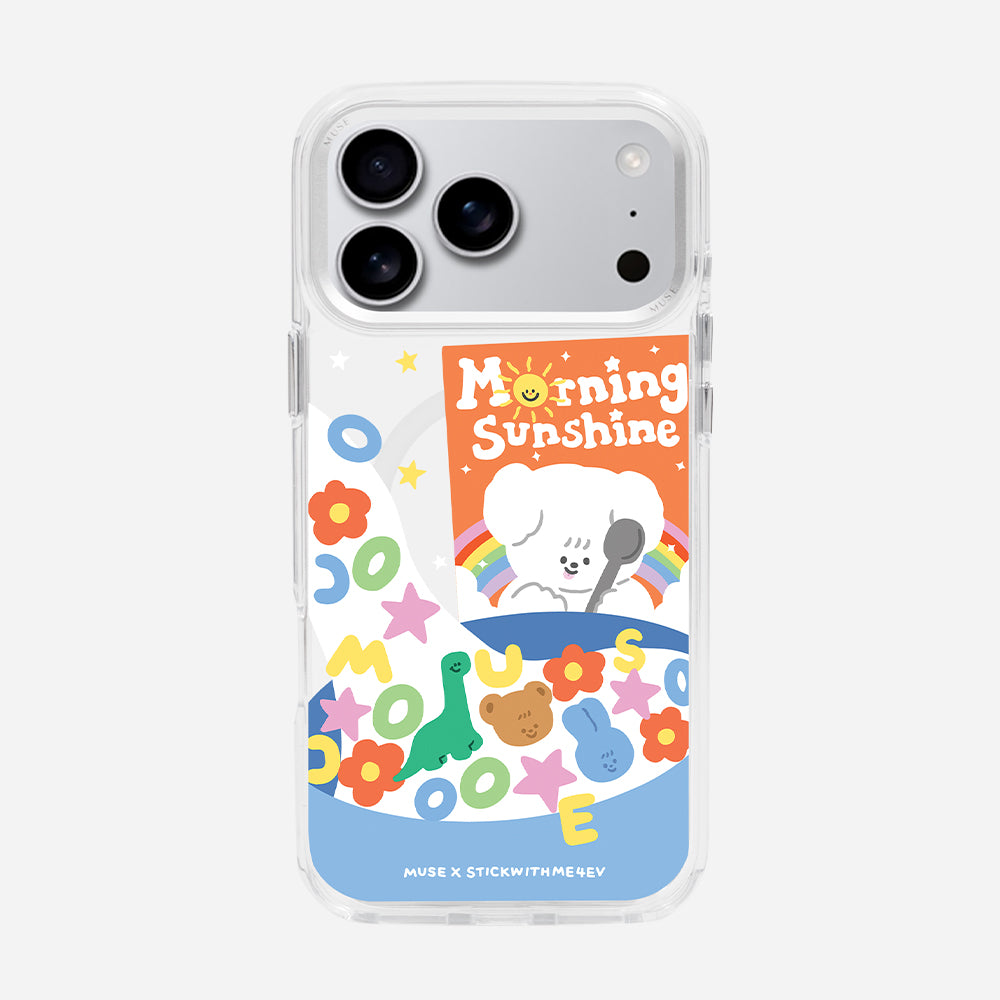 Cereal ‘MUSE x Stickwithme4ev’ Clear Case With MagRing Personalized Phone Case