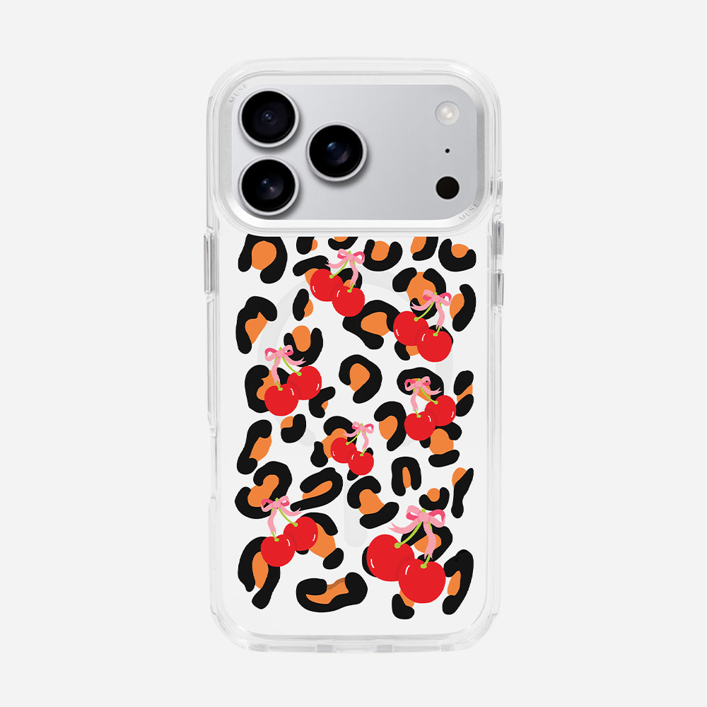 Cheetah Cherry  ‘MUSE Your Way’ Clear Case With MagRing Personalized Phone Case