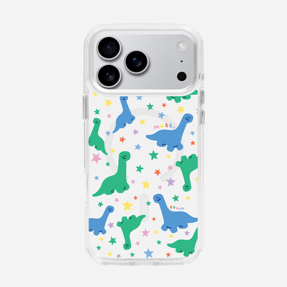 Dino ‘MUSE x Stickwithme4ev’ Clear Case With MagRing Personalized Phone Case