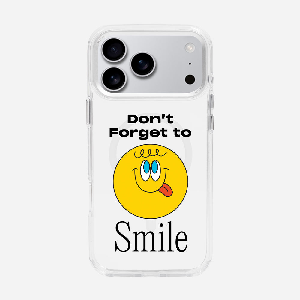 Don’t Forget To Smile 'Spread Your MUSE ’ Clear Case With MagRing Personalized Phone Case