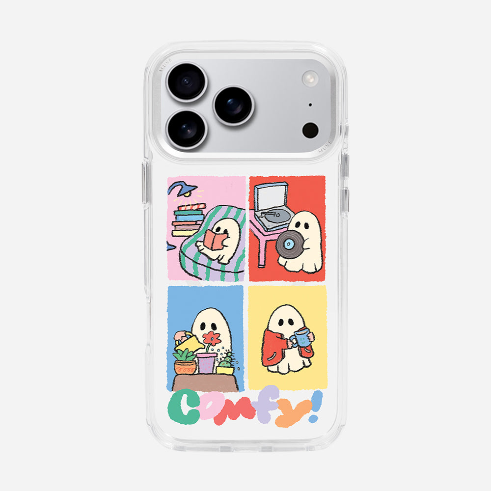 Peek-A-Boo ‘Muse x I Peach You A Lot’ Clear Case With MagRing Personalized Phone Case