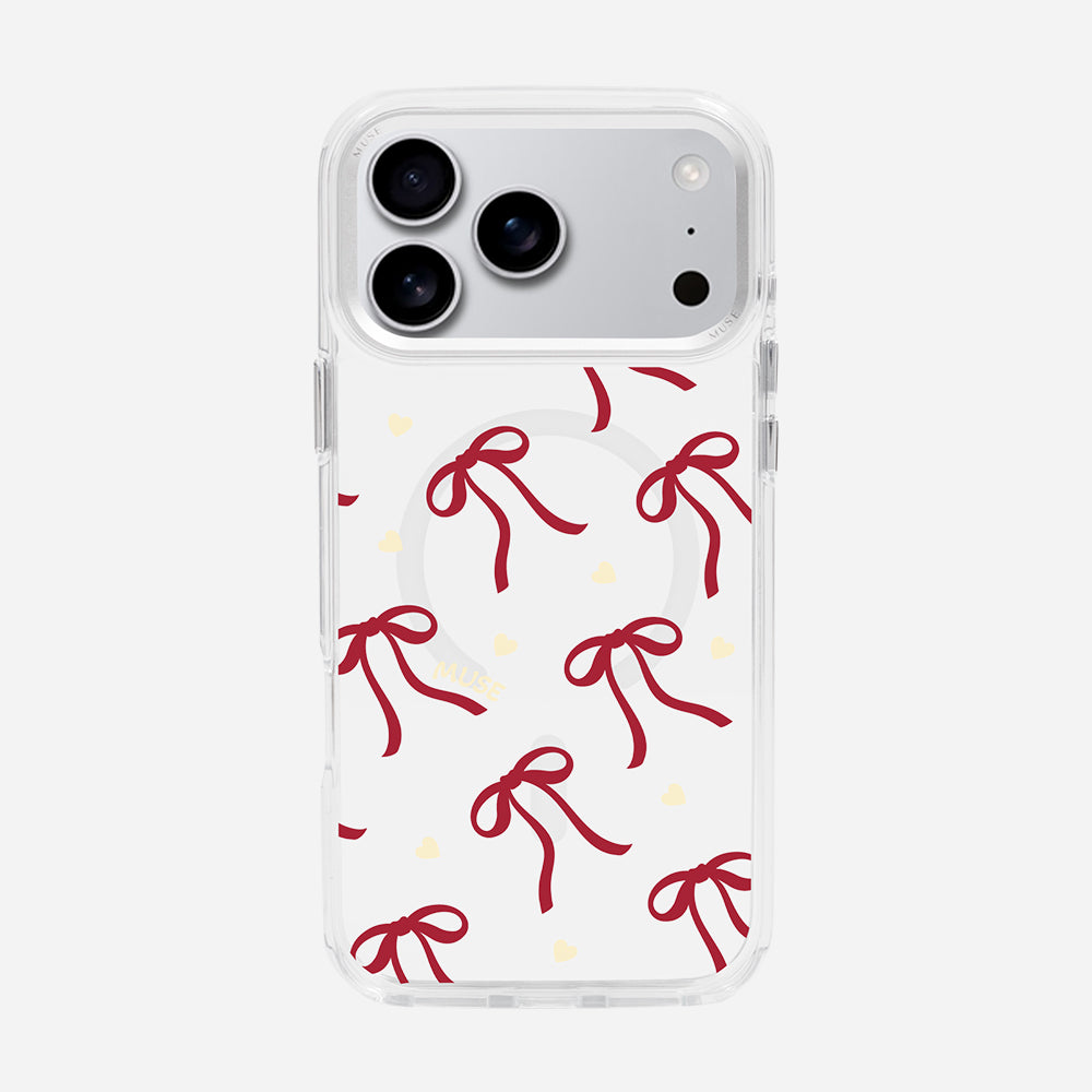 Sweetheart Bows ‘MUSE Your Way’ Clear Case With MagRing Personalized Phone Case