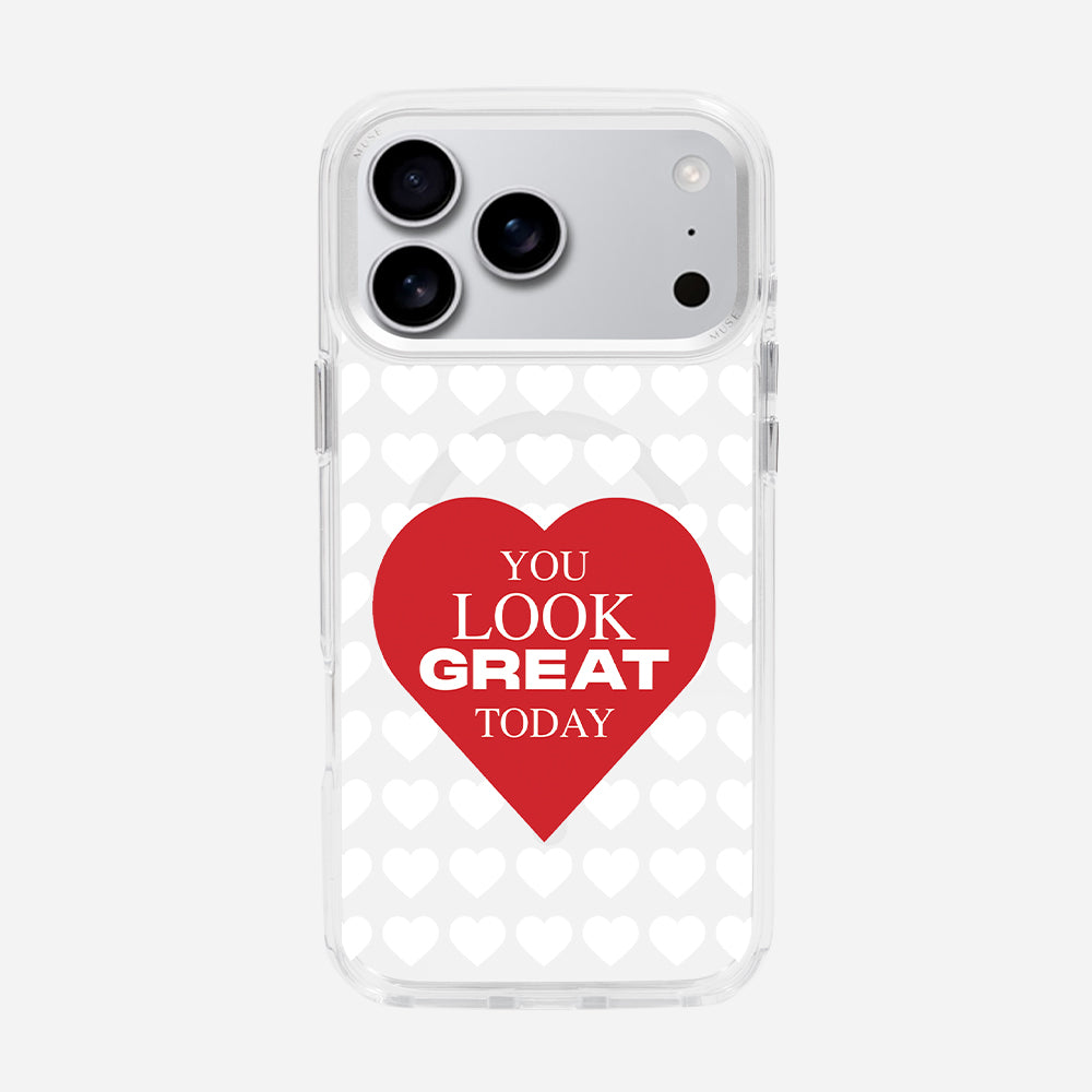 You Look Great Today 'Spread Your MUSE ’ Clear Case With MagRing Personalized Phone Case
