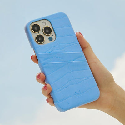 iPhone Case with Card Holder iPhone 13 Pro Max in Blue Holder Phone Case Iphone 13 Pro