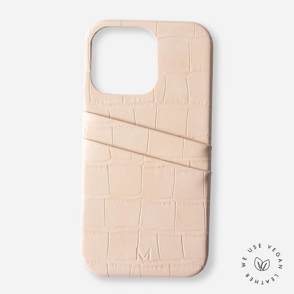iPhone phone case with Card Holder iPhone 13 in Peach color