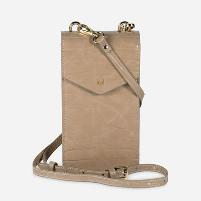 Phone Case Envelope Bag perfect for iPhone and Samsung Ultra in Taupe Color