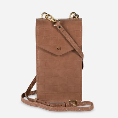 Phone Case Envelope Bag perfect for iPhone and Samsung Ultra in Cinnamon Color